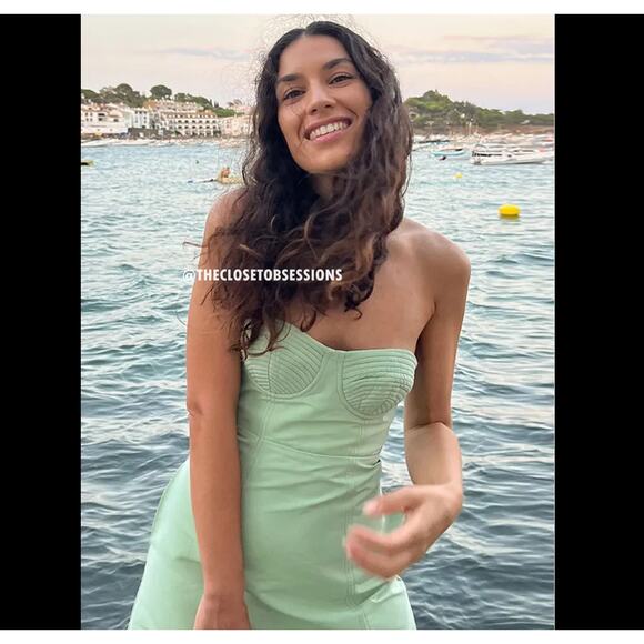 MANGO Corset-Style Strapless Midi Dress ๐โจ NWT - Picture 15 of 16